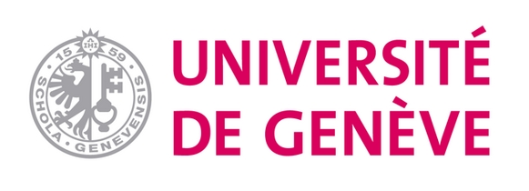 Logo of University of Gothenburg on a blue background