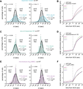 A multi-panel figure depicts chromosome segregation synchrony and sister centromere distances.