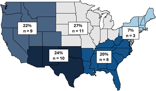 U.S. map of enrollment.